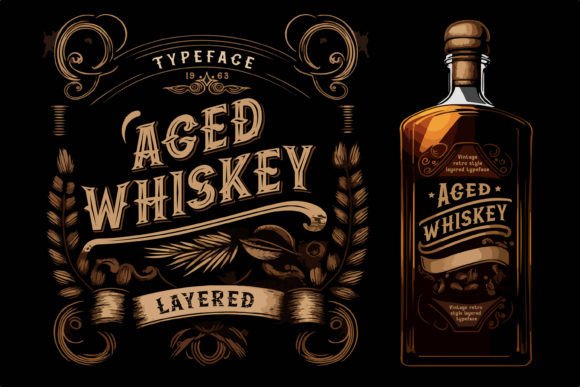 Bringing Vintage Character to Life with the Aged Whiskey Font