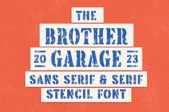 Brother Garage: A Vintage Typography System for Authentic Design