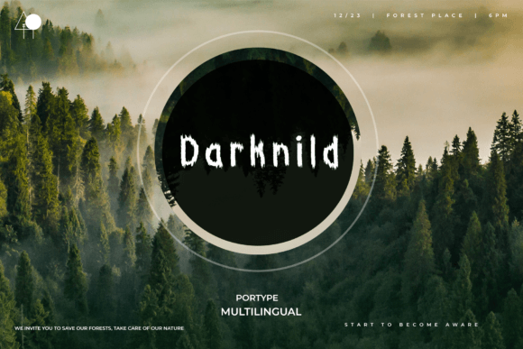 Darknild: The Horror Font for Chilling Designs
