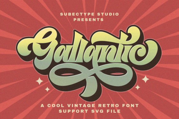 Gallantic: Bold Retro Typography for Modern Design