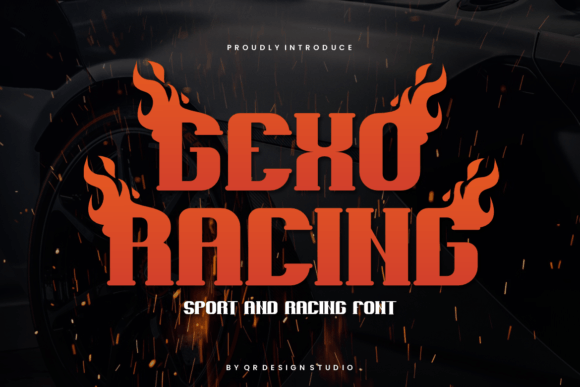 Gexo Racing: A Unique Display Font for Magical Designs