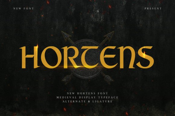 Hortens: A Bold Medieval Font for Historic Designs
