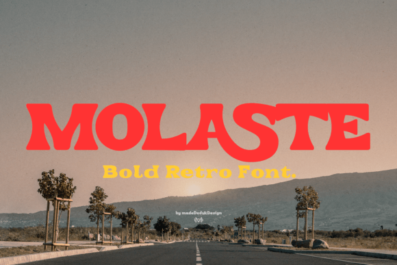 Molaste: The 80s Retro Serif for Modern Branding