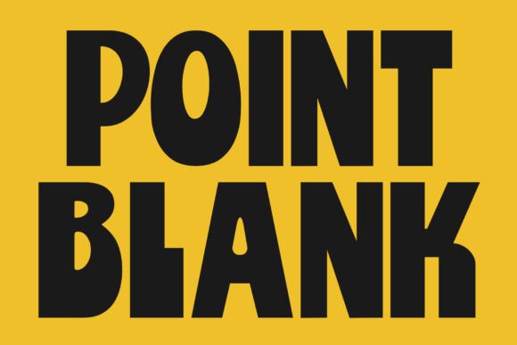 Point Blank: Bold Retro Typography for Modern Designs