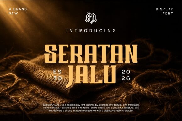 Seratan Jalu: Bold Typography for Strong Designs