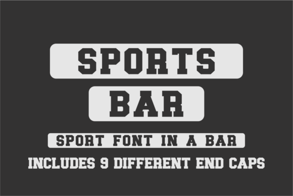Sports Bar: Bold Typography for Dynamic Designs