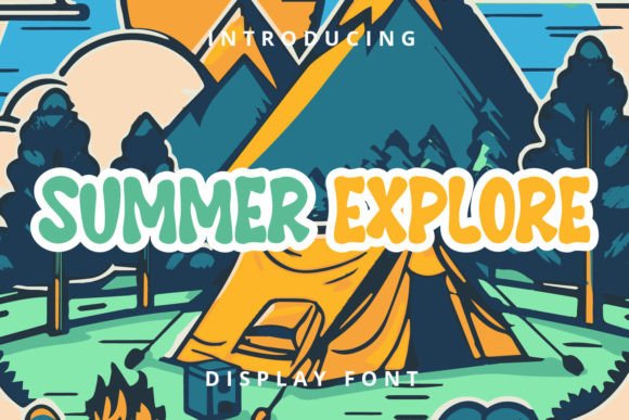 Summer Explore: A Playful Display Font for Bold Designs