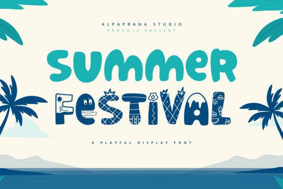Summer Festival: A Playful Display Font for Seasonal Branding