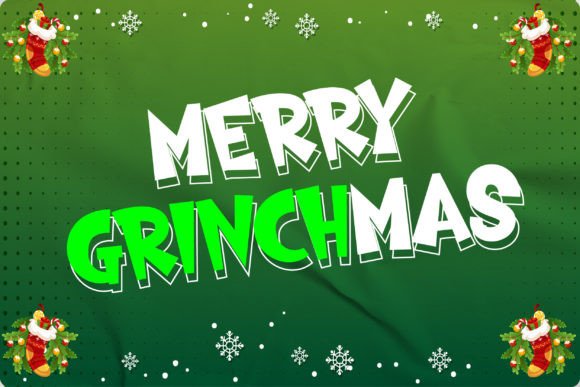 The Grinch Mas Font: A Festive Twist for Your Designs