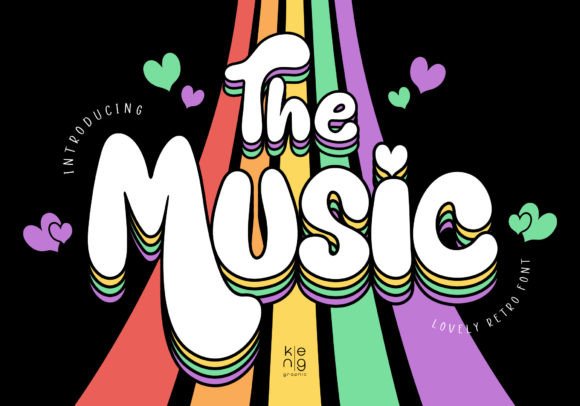 Unlock Retro Charm with The Music Font