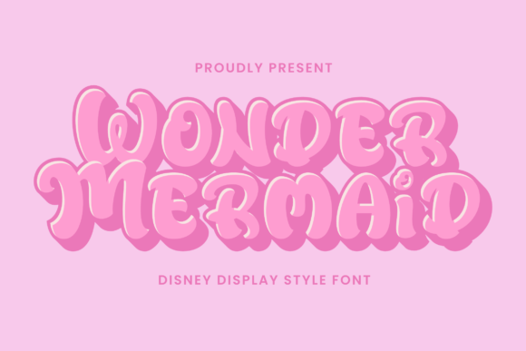Wonder Mermaid: A Disney-Inspired Display Font